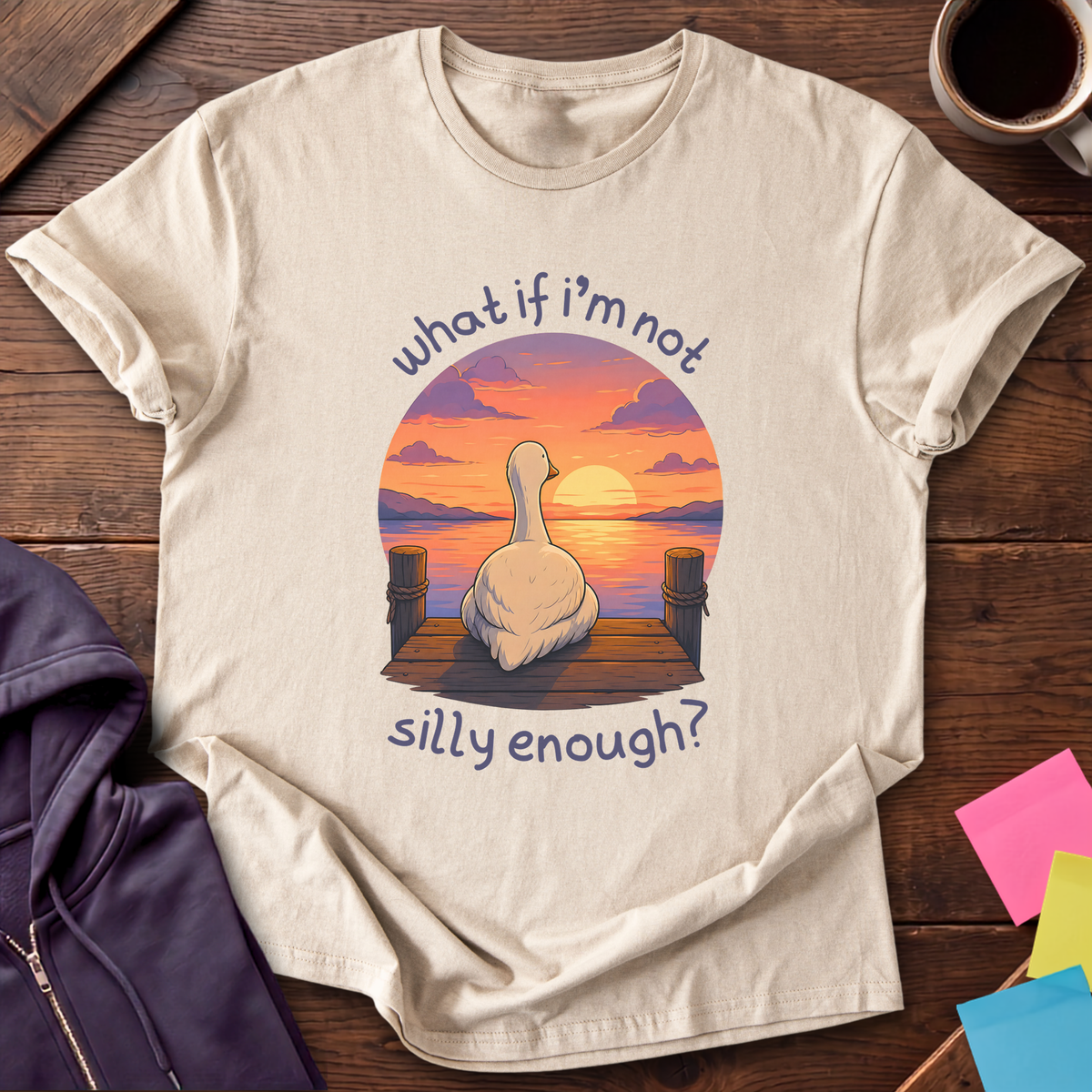 Not Silly Enough T-Shirt — Sand