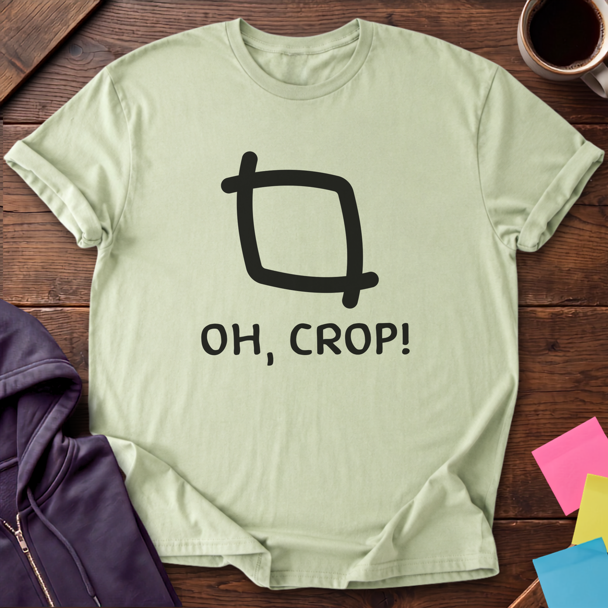 Oh Crop T-Shirt — Pistachio
