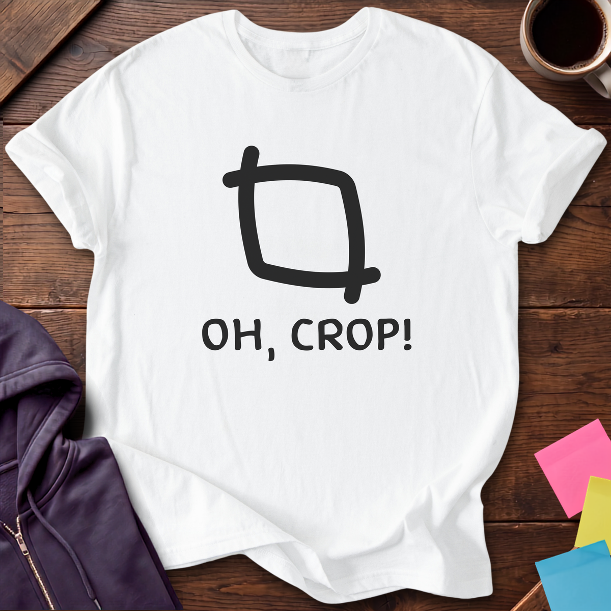 Oh Crop T-Shirt — White