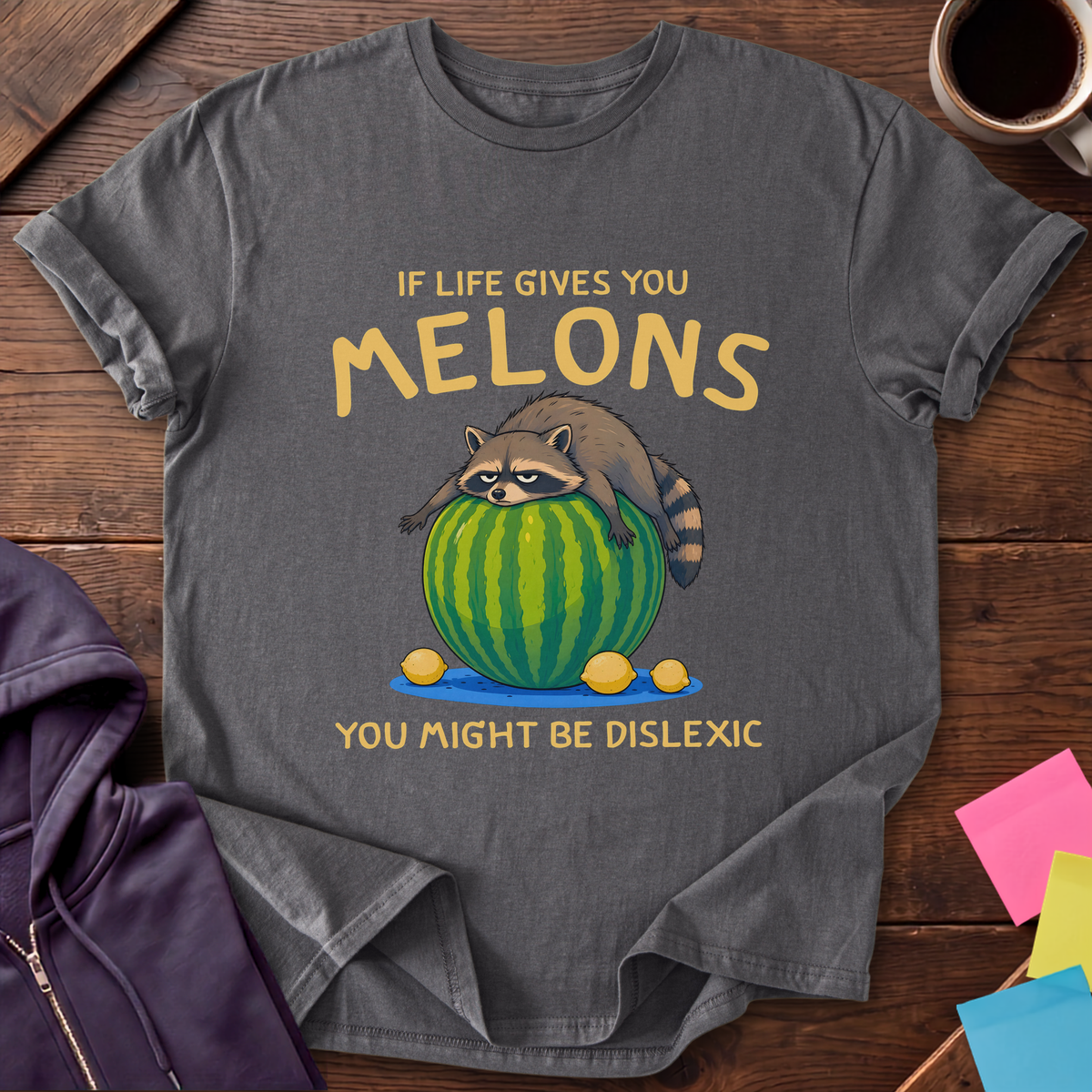 One Melon At a Time T-Shirt — Charcoal