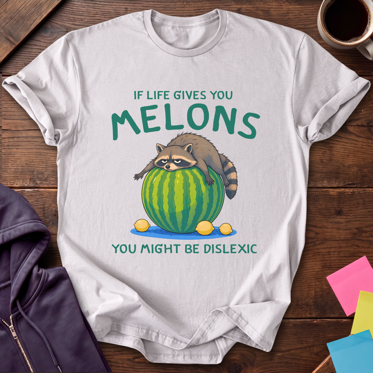 One Melon At a Time T-Shirt — Ice Grey
