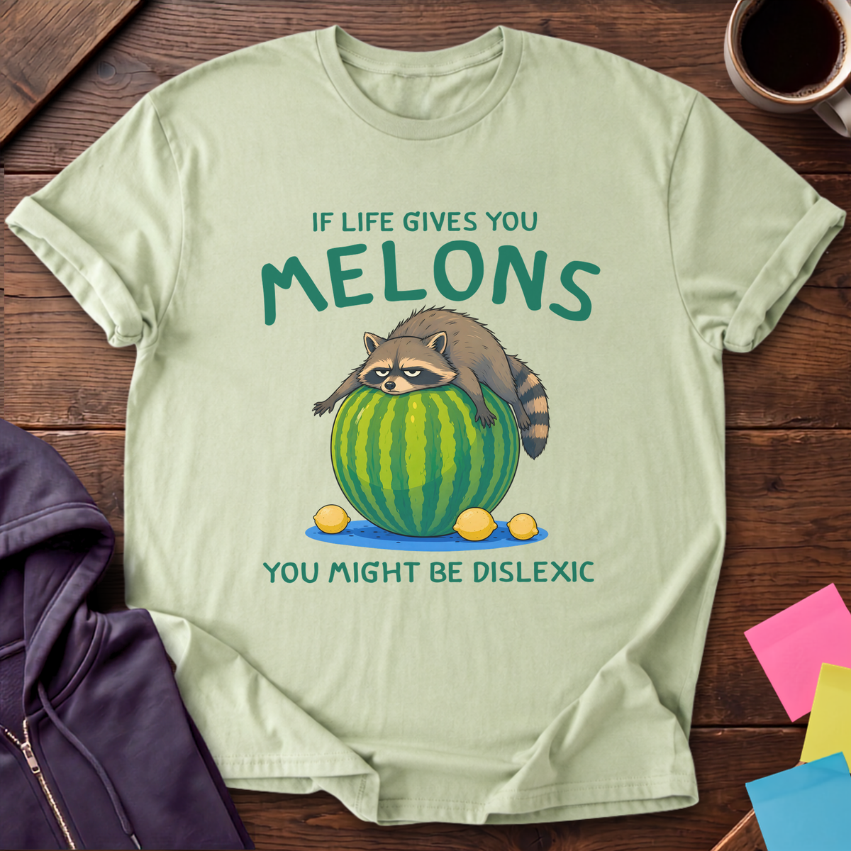 One Melon At a Time T-Shirt — Pistachio