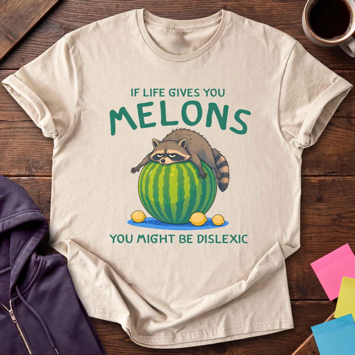 One Melon At a Time T-Shirt — Sand