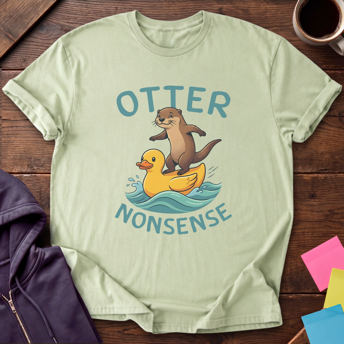 Otter Nonsense T-Shirt — Pistachio