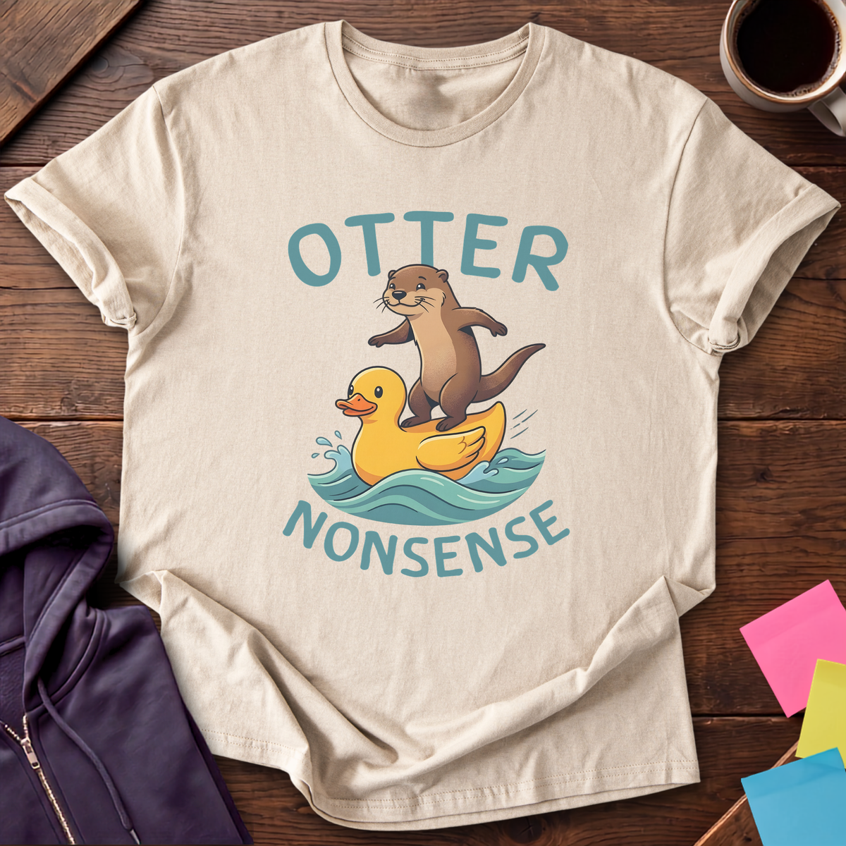 Otter Nonsense T-Shirt — Sand