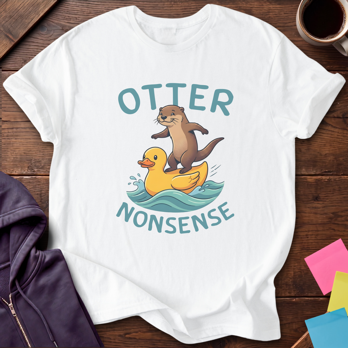 Otter Nonsense T-Shirt — White