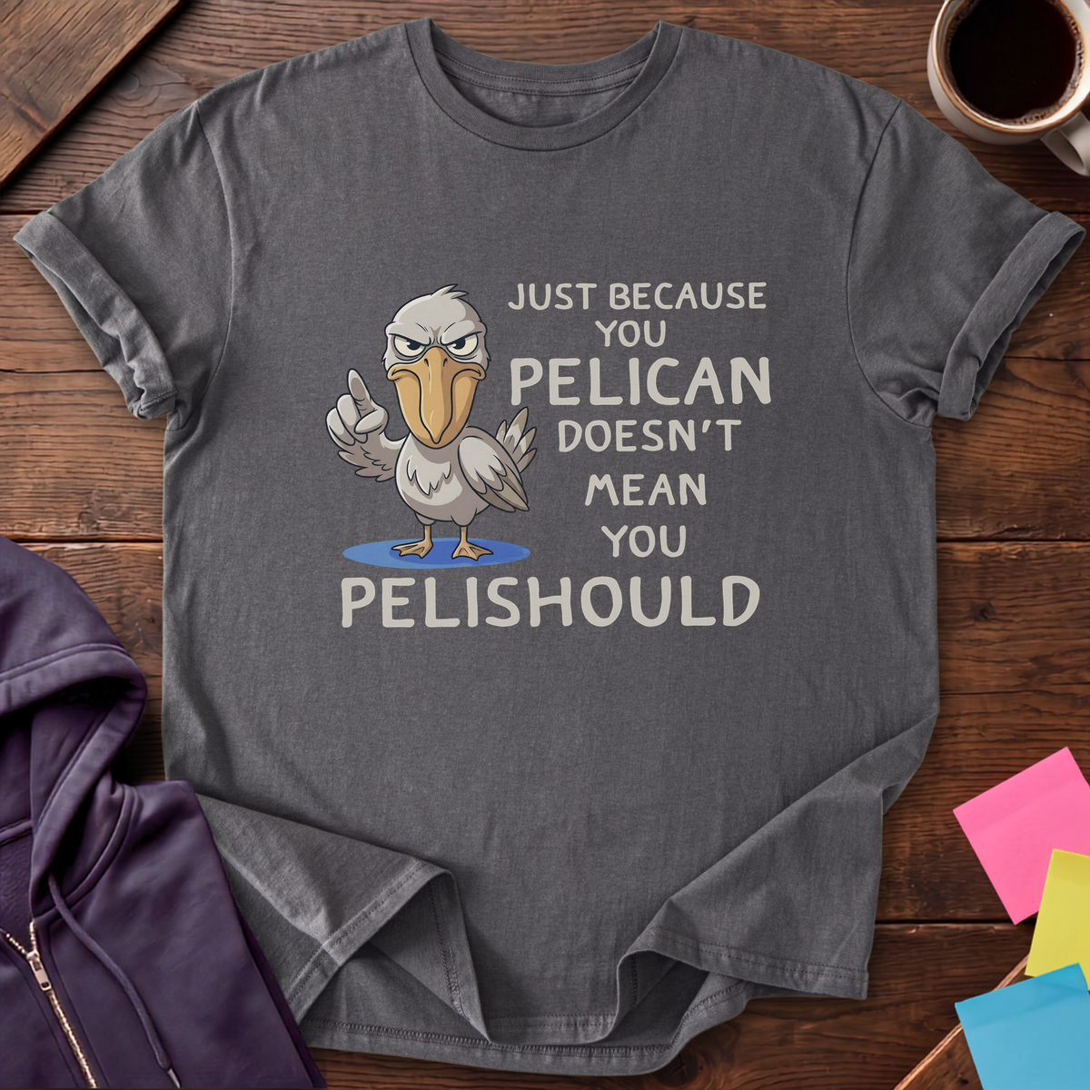 Pelican Should T-Shirt — Charcoal