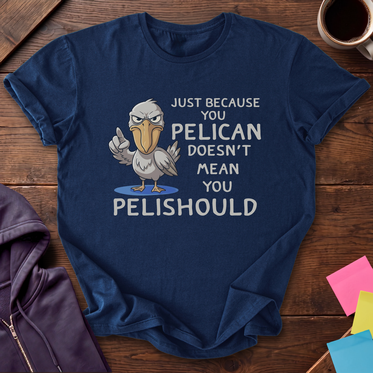 Pelican Should T-Shirt — Navy