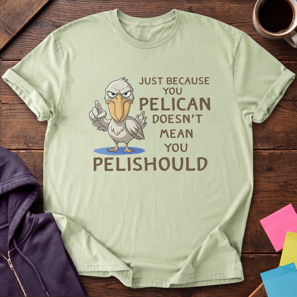 Pelican Should T-Shirt — Pistachio