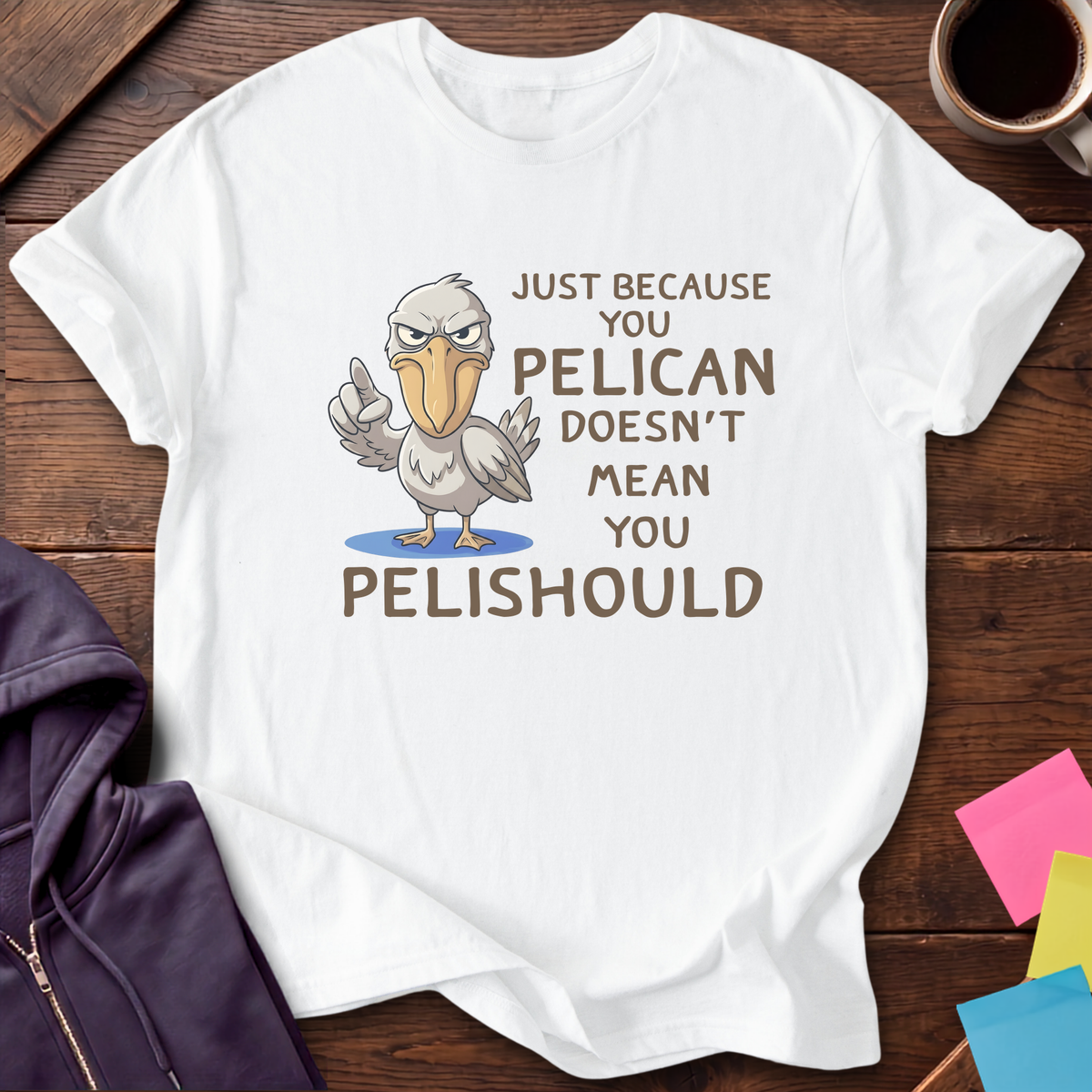 Pelican Should T-Shirt — White