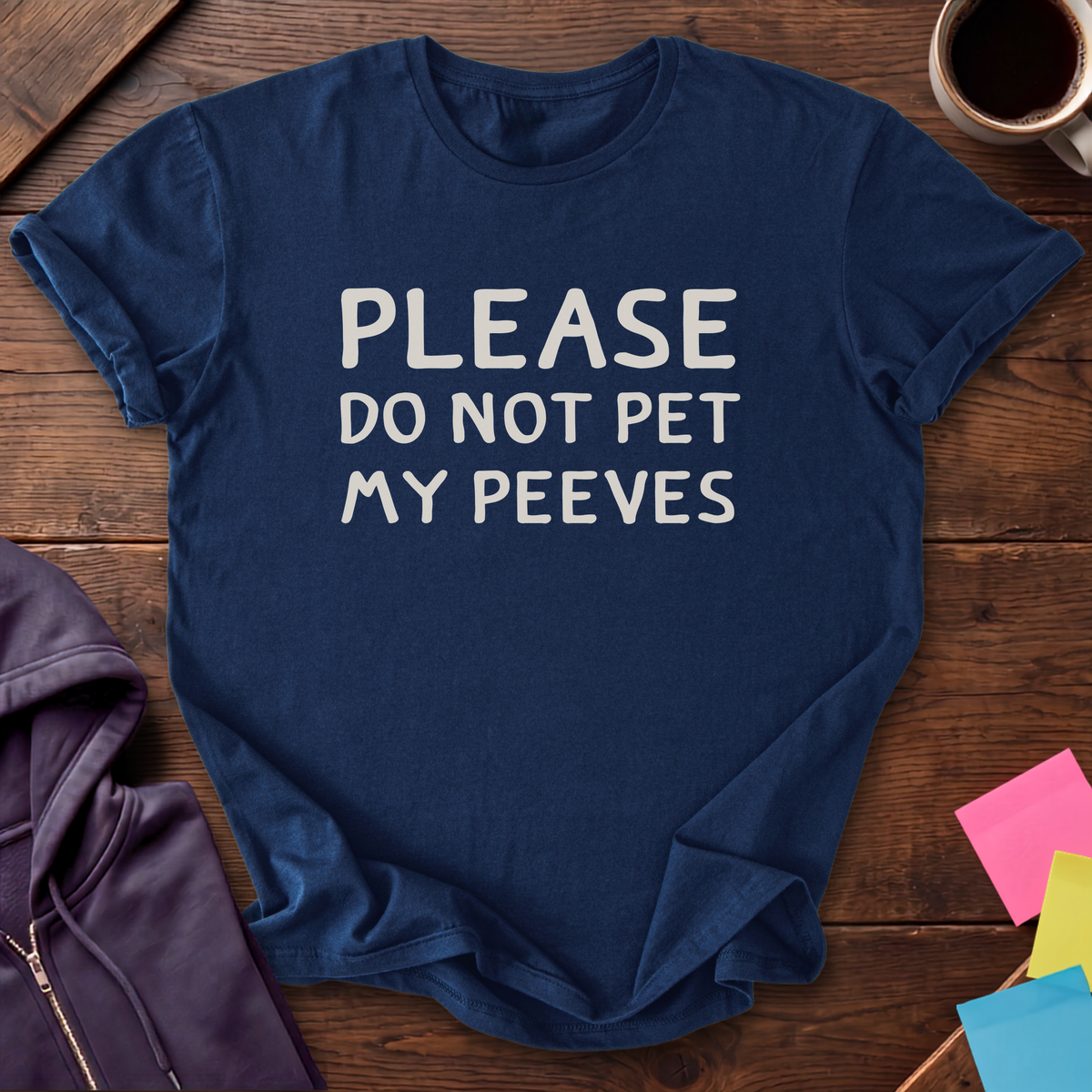 Pet My Peeves T-Shirt — Navy