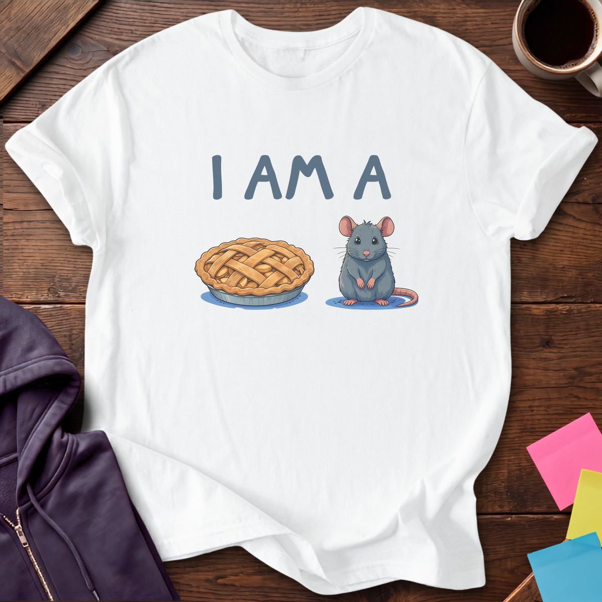 Pie Rat T-Shirt — White