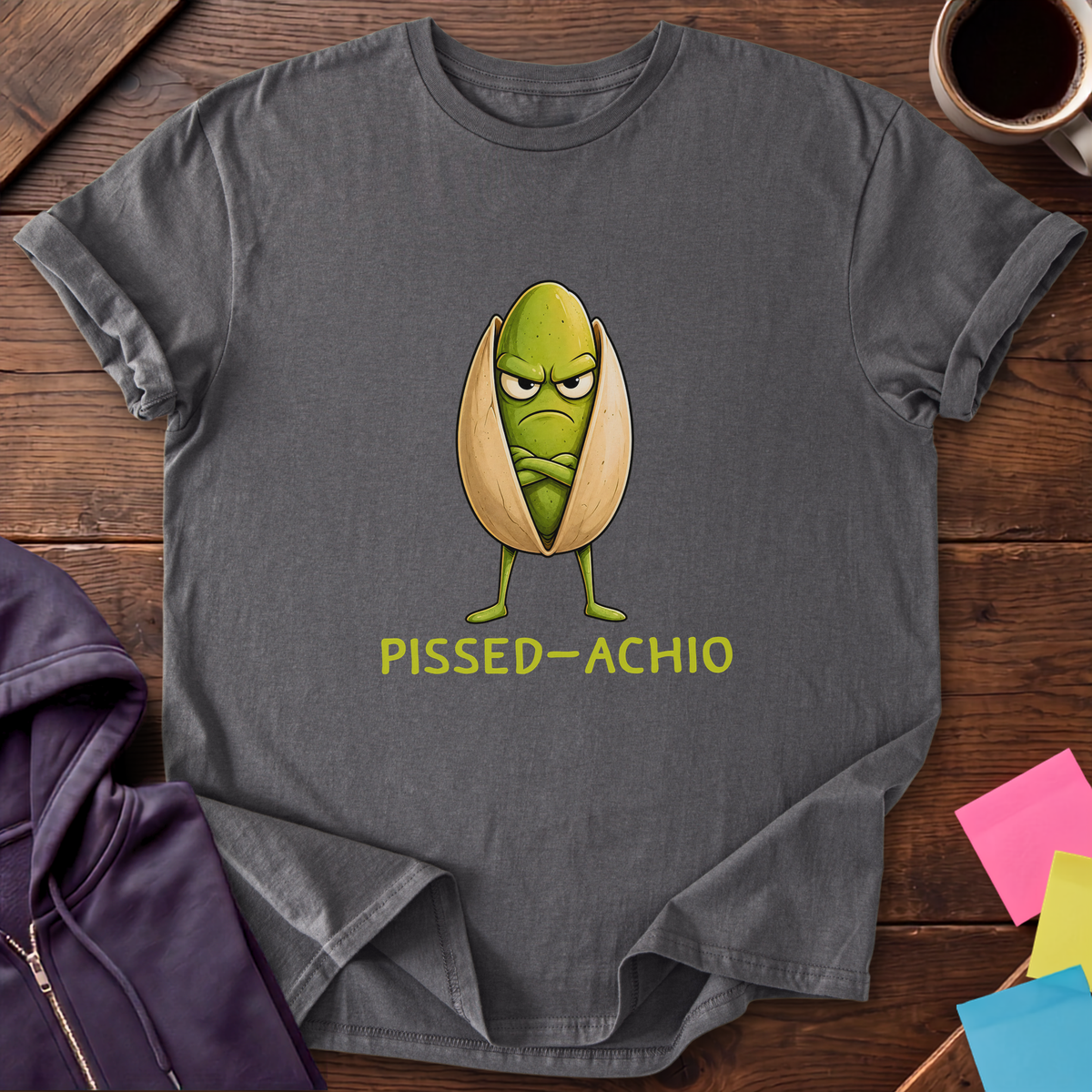 Pissed Off Pistachio T-Shirt — Charcoal