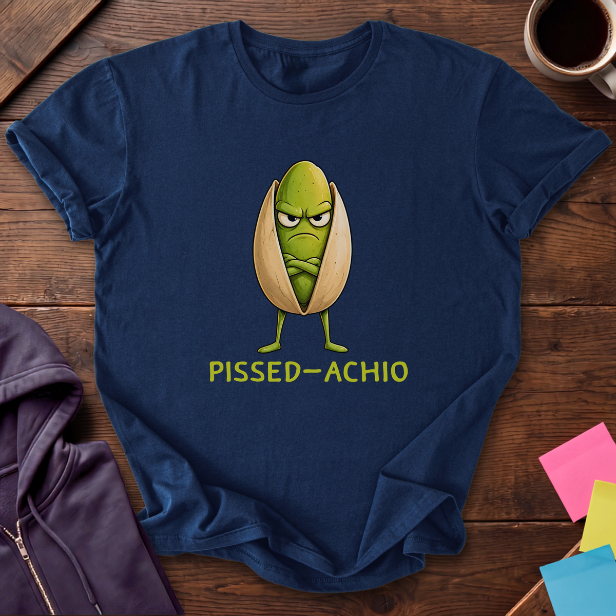 Pissed Off Pistachio T-Shirt — Navy