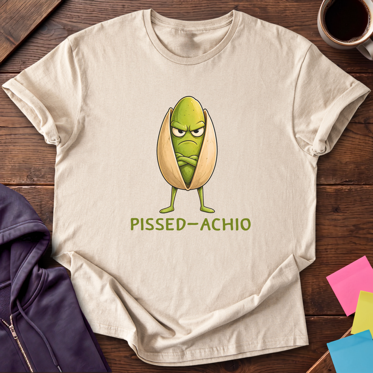 Pissed Off Pistachio T-Shirt — Sand