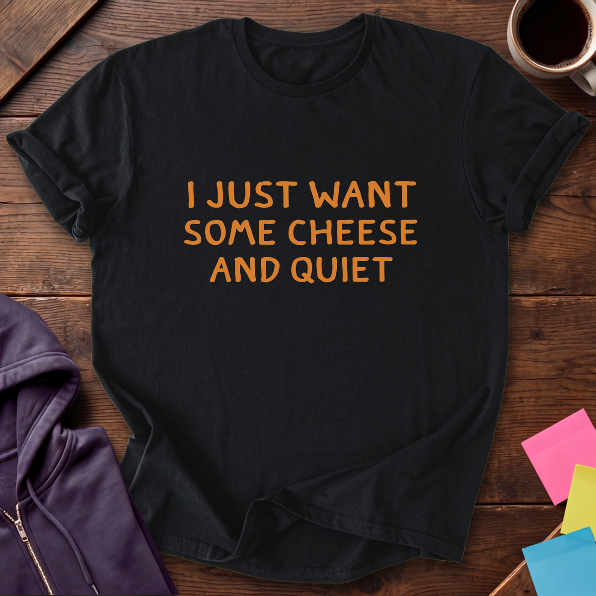 Quiet Cheese T-Shirt — Black