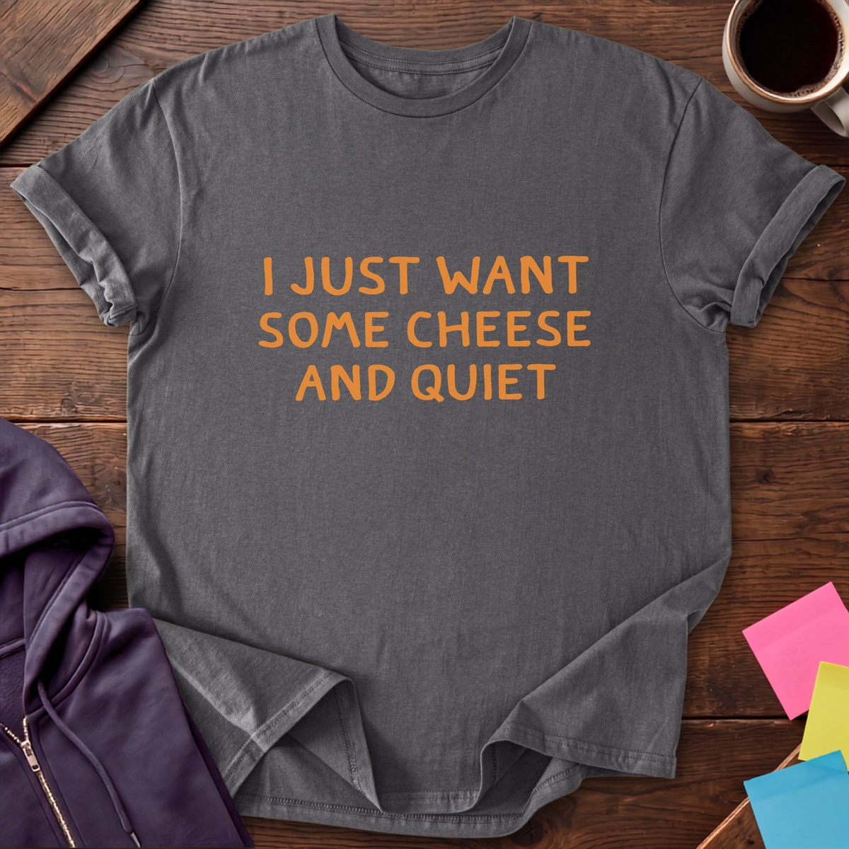 Quiet Cheese T-Shirt — Charcoal