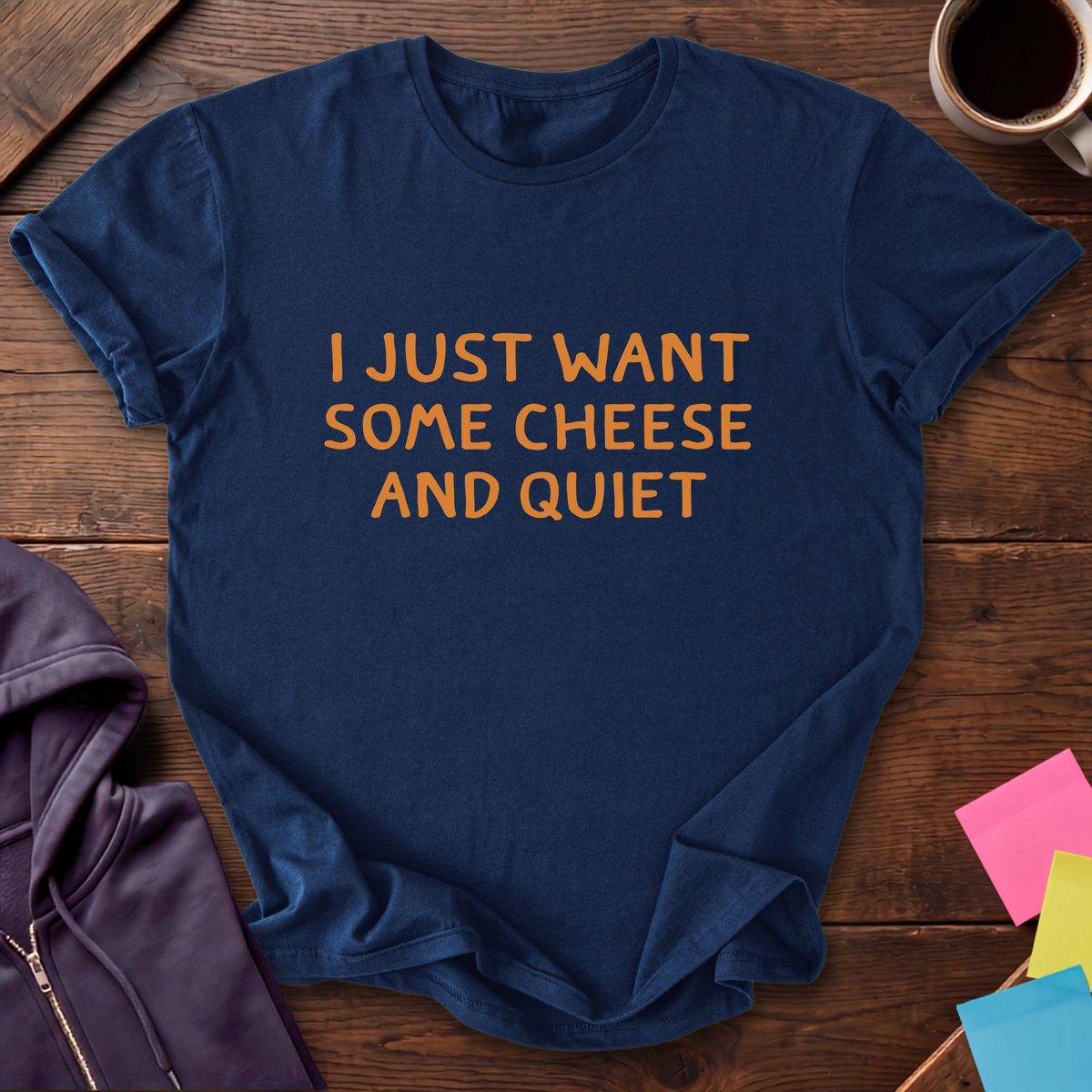 Quiet Cheese T-Shirt — Navy