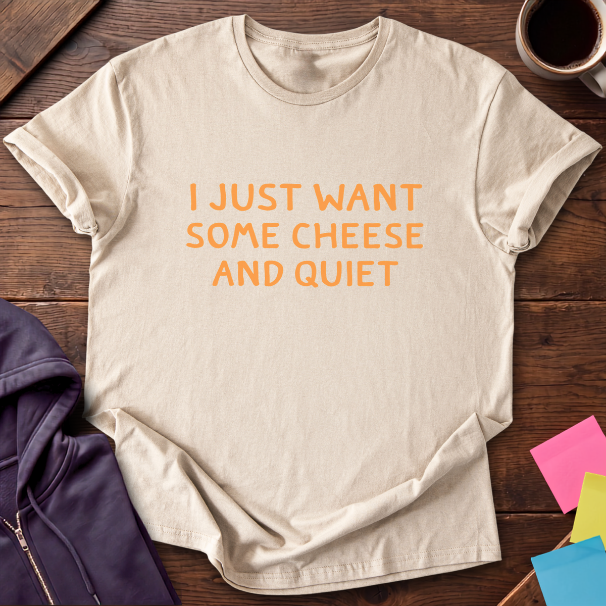 Quiet Cheese T-Shirt — Sand