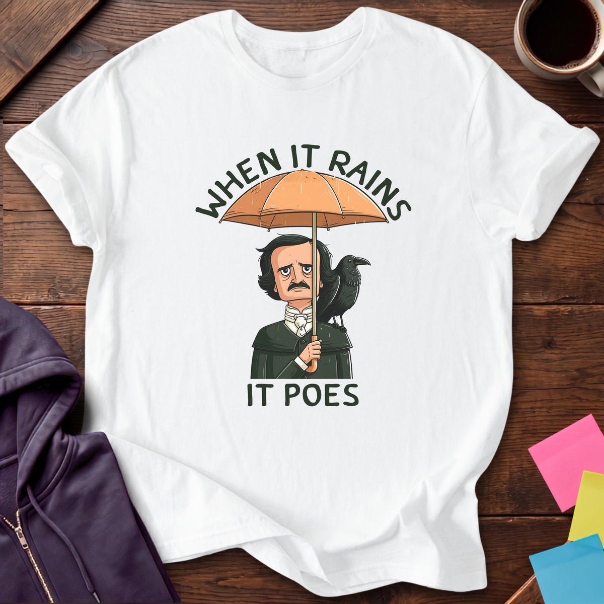Rains Poes — White