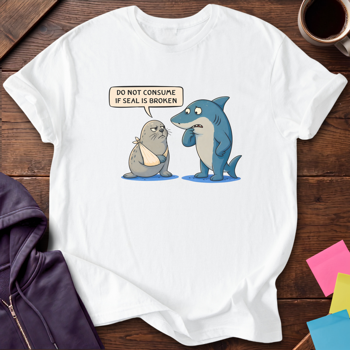 Seal Is Broken T-Shirt — White