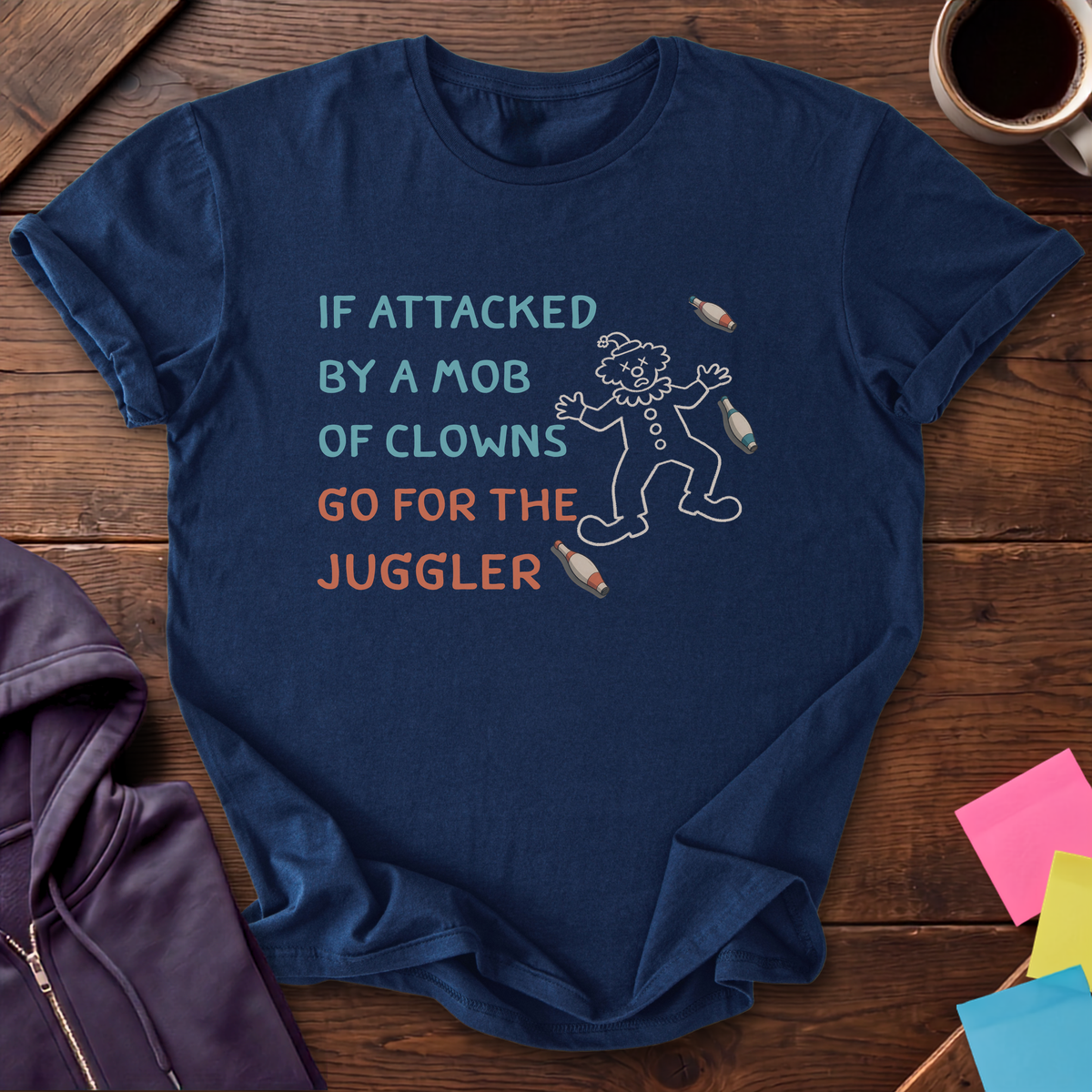 Send In The Clowns T-Shirt — Navy