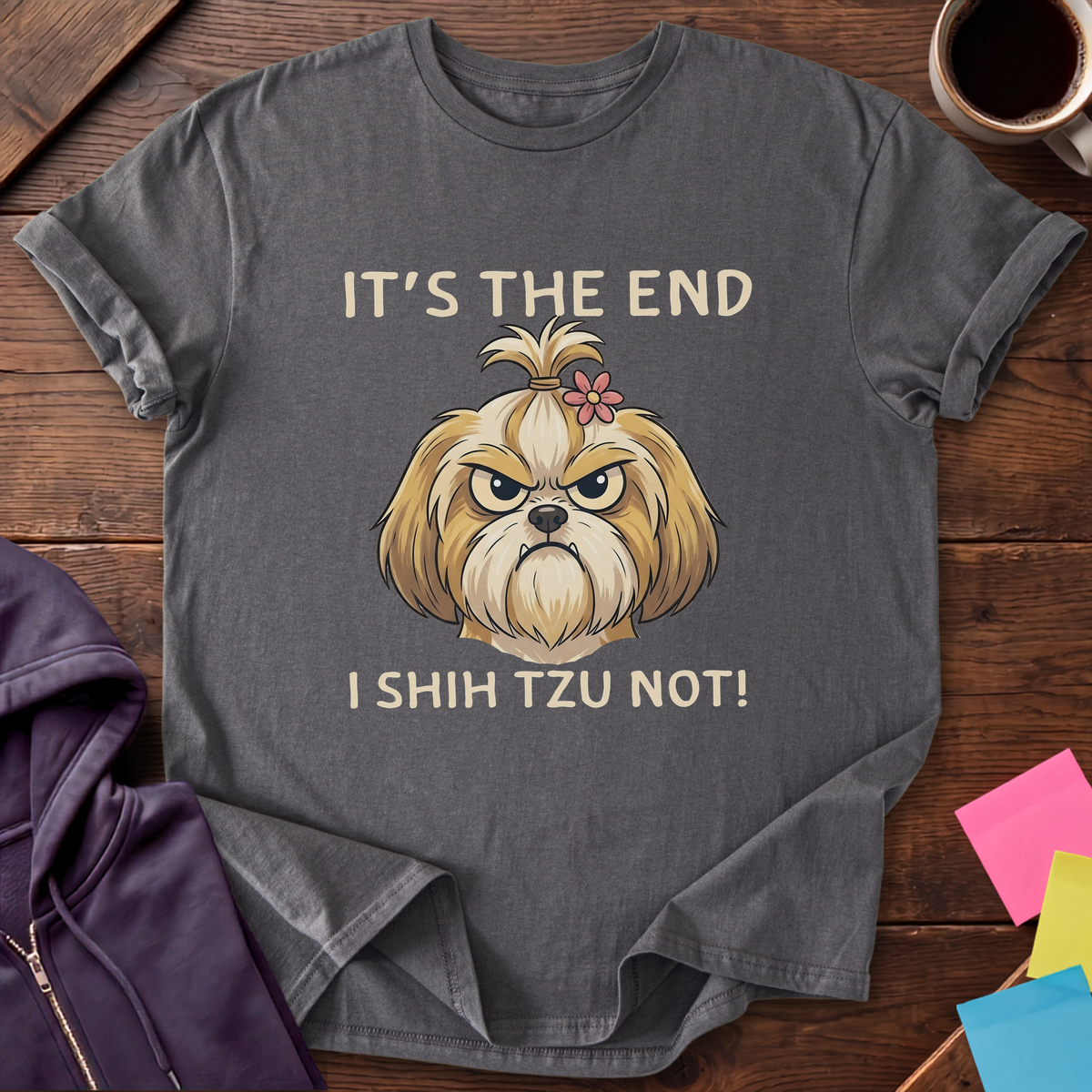 Shih Tzu Not T-Shirt — Charcoal