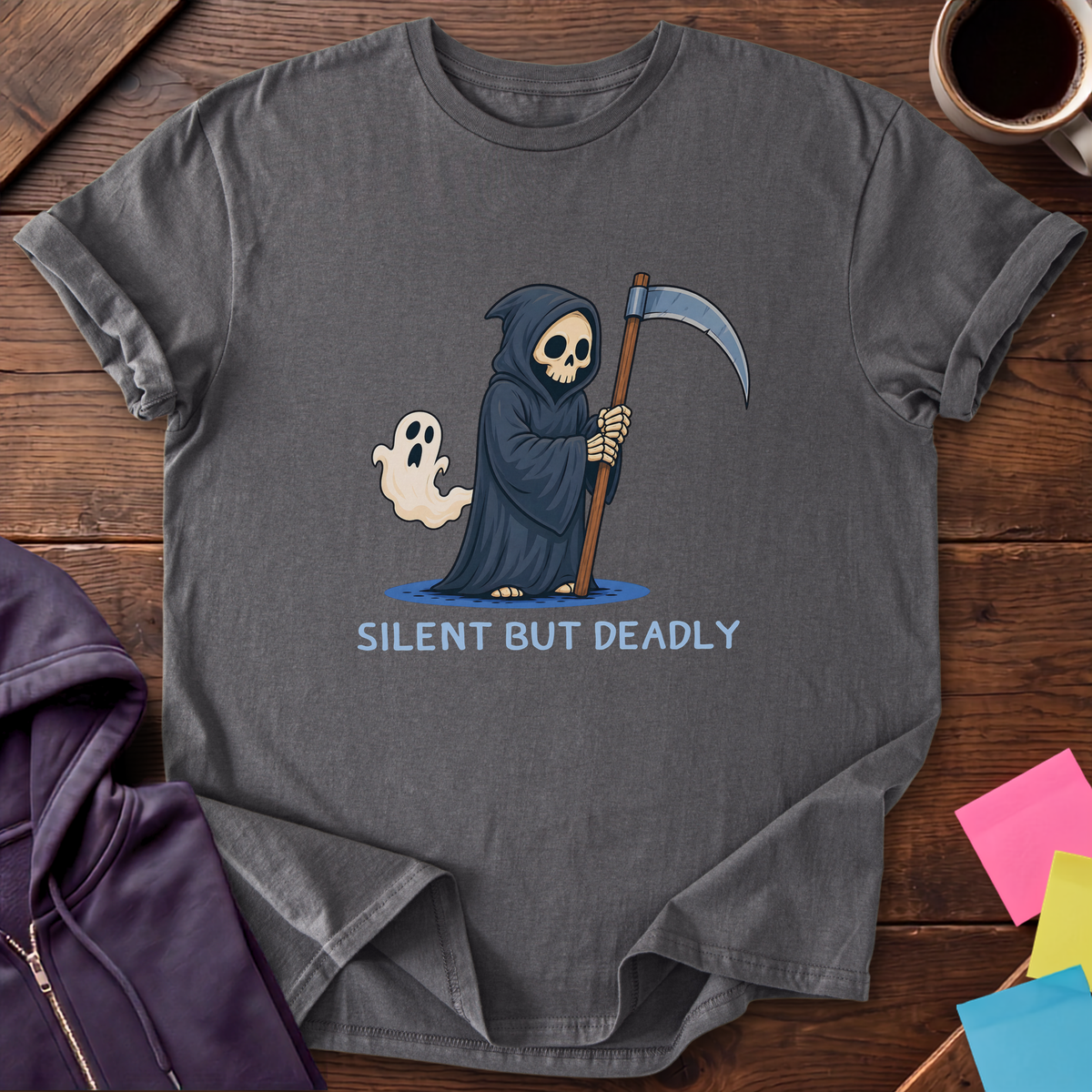 Silent But Deadly T-Shirt — Charcoal