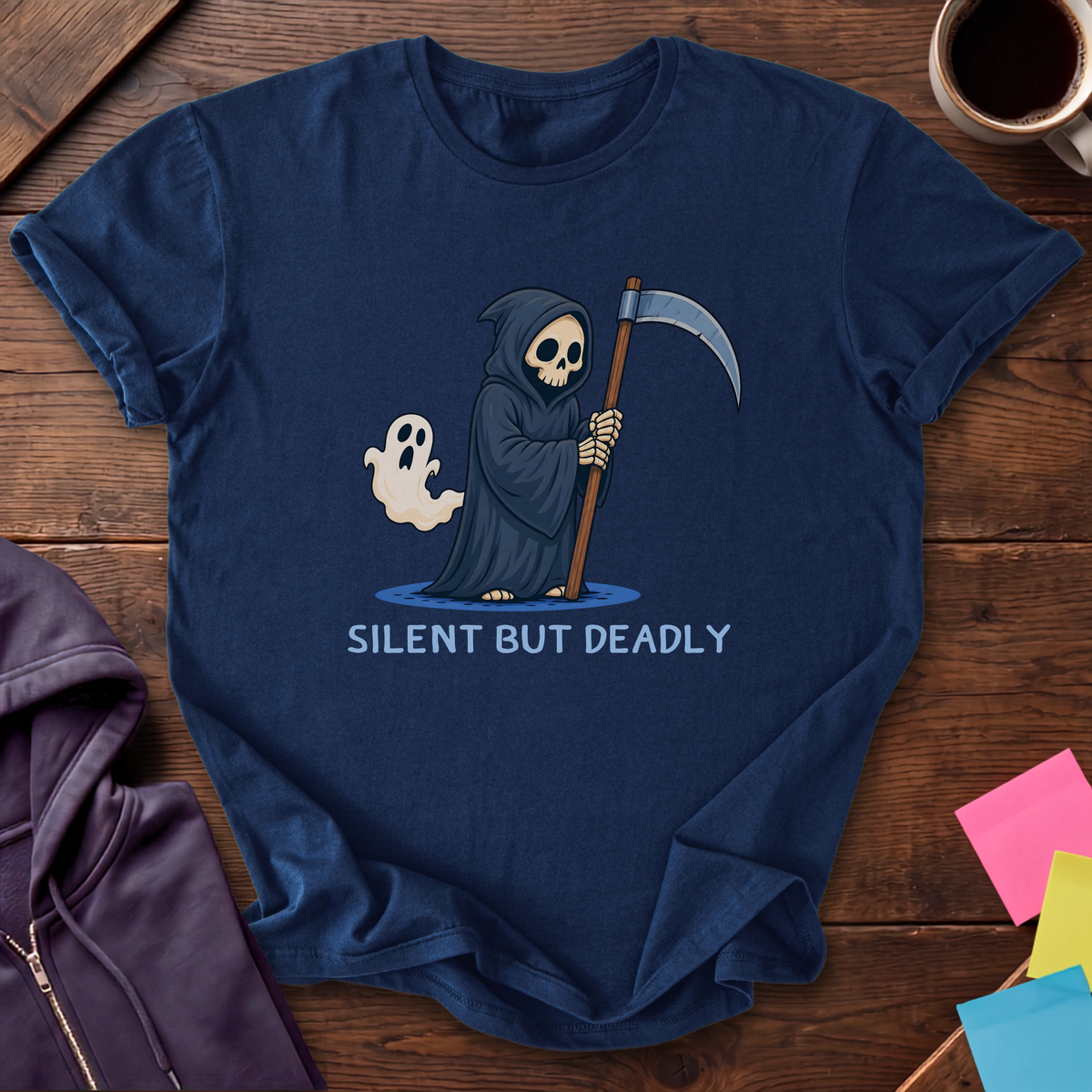 Silent But Deadly T-Shirt — Navy