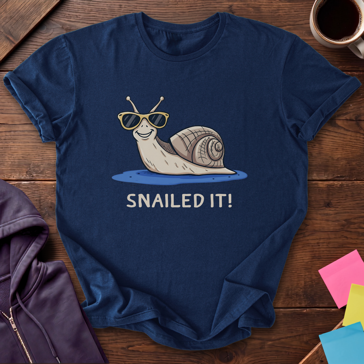 Snailed It T-Shirt — Navy