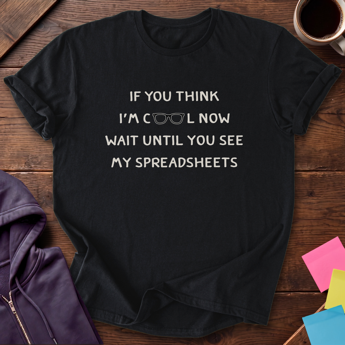 Spreadsheet Enthusiast T-Shirt — Black