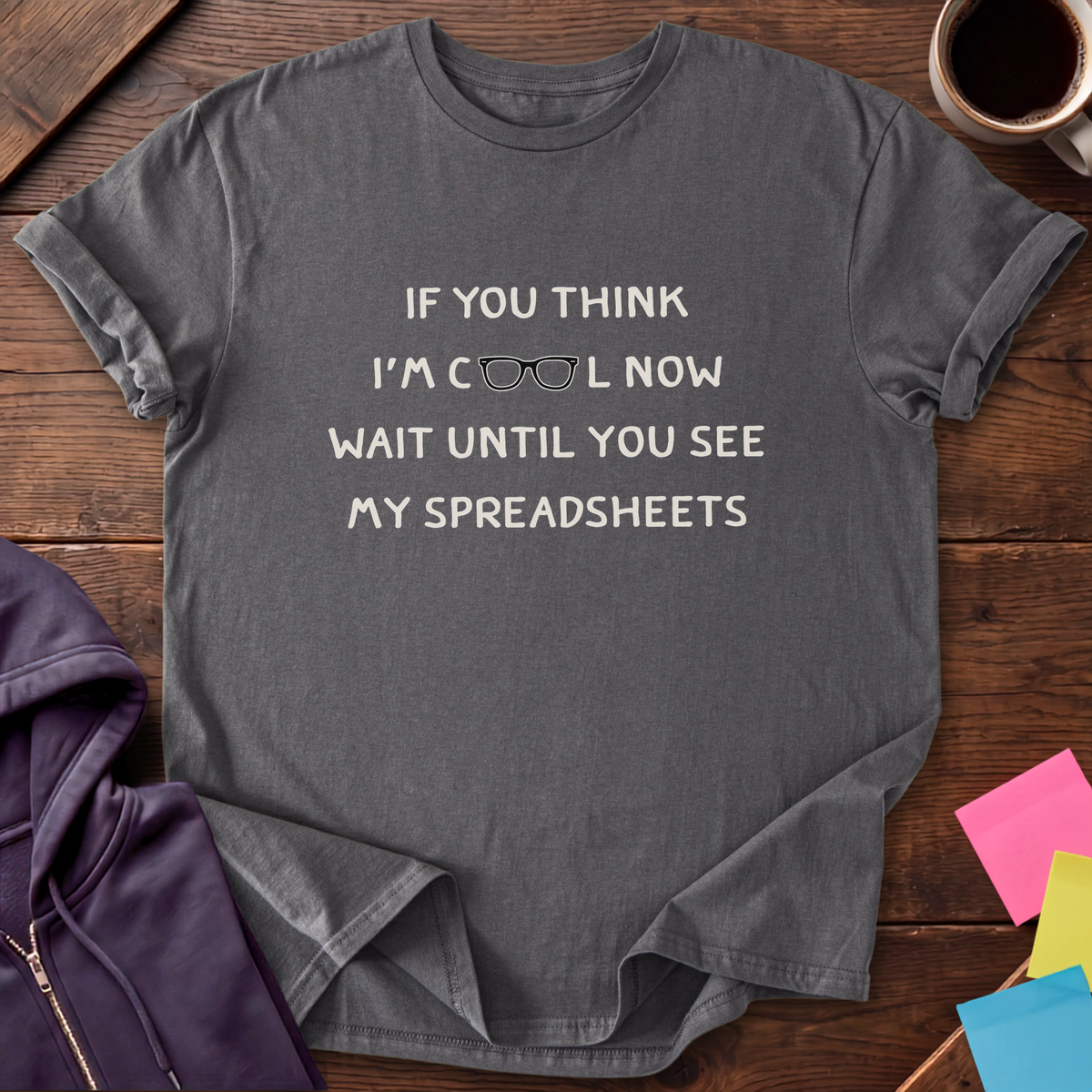 Spreadsheet Enthusiast T-Shirt — Charcoal