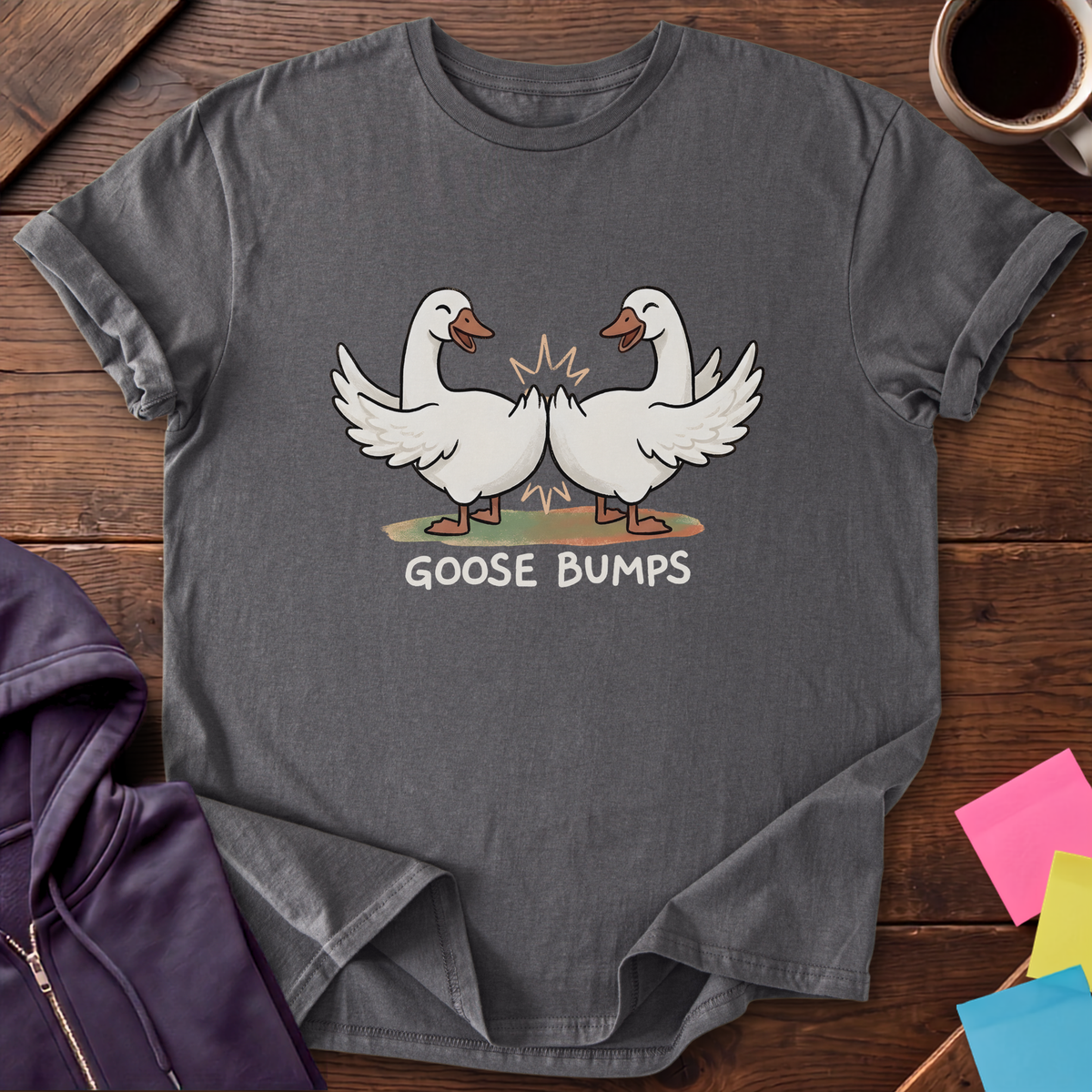 Suspicious Goose T-Shirt — Charcoal