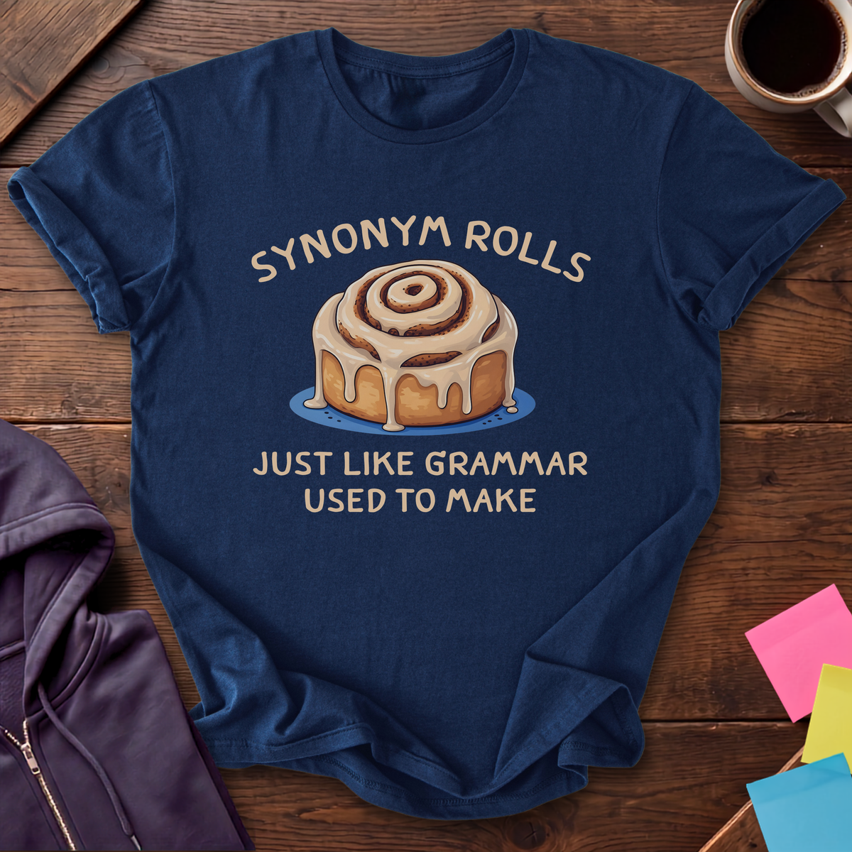 Synonym Rolls T-Shirt — Navy
