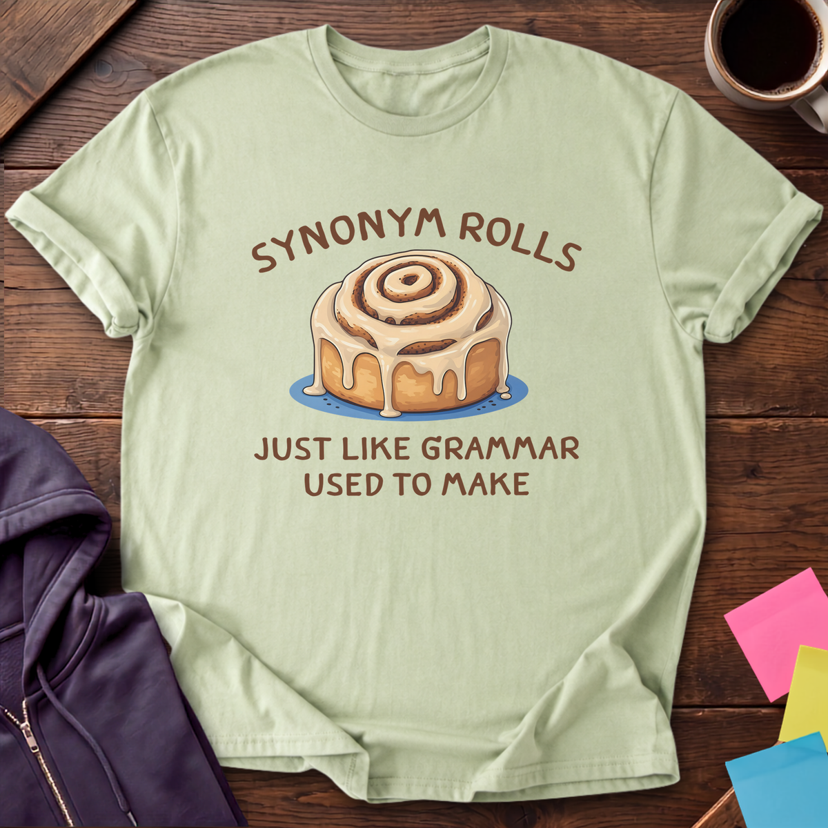 Synonym Rolls T-Shirt — Pistachio