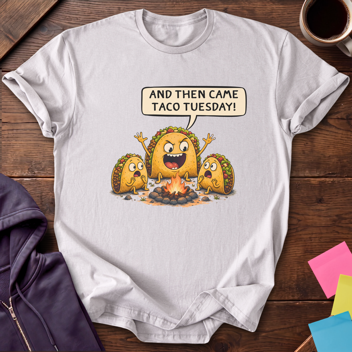 Taco Tuesday T-Shirt — Ice Grey