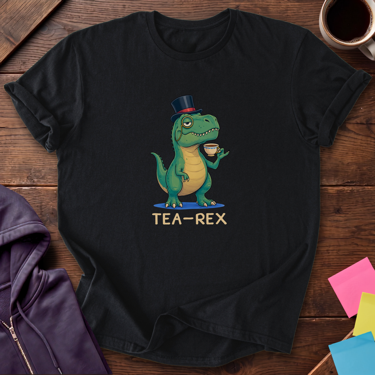 Tea Rex T-Shirt — Black