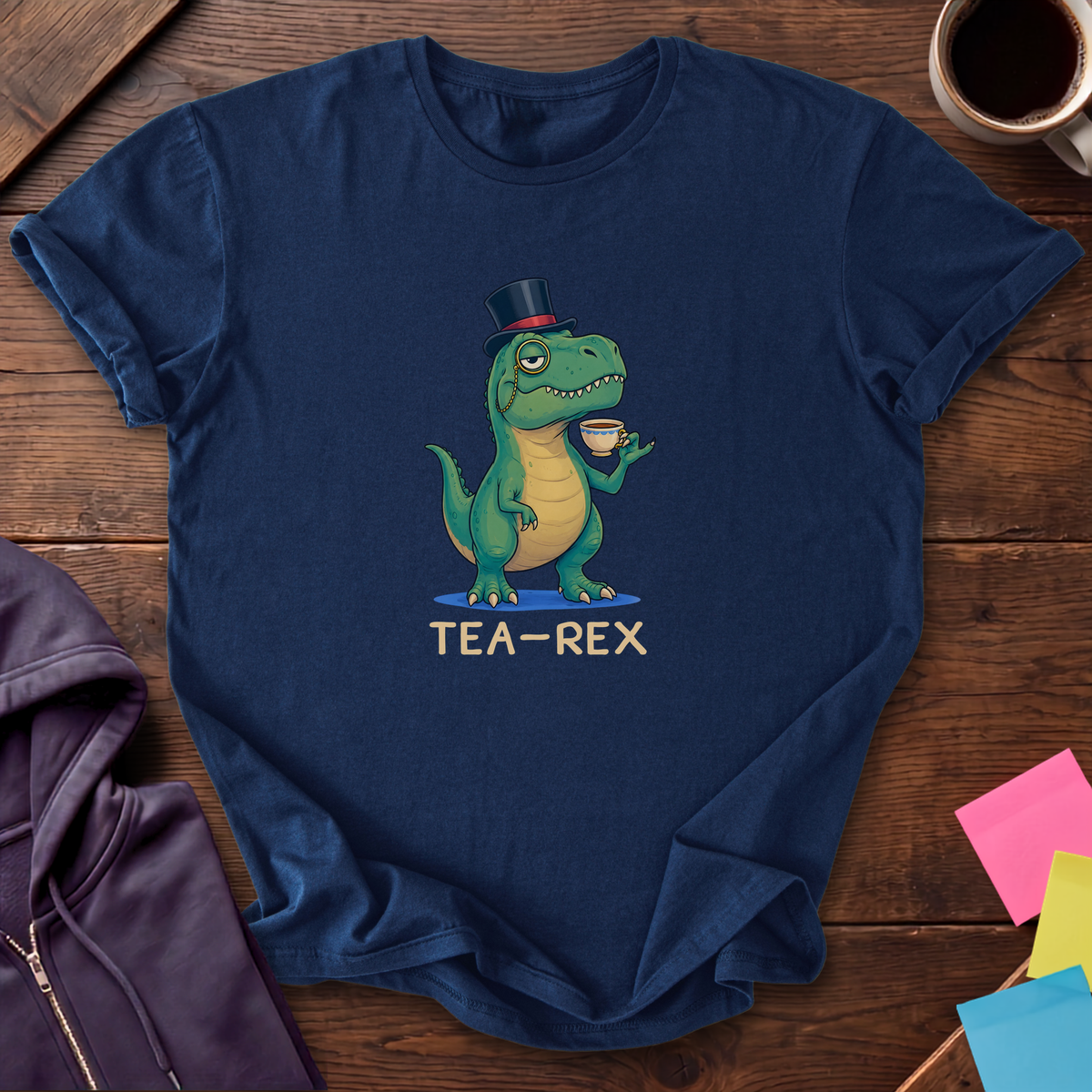 Tea Rex T-Shirt — Navy