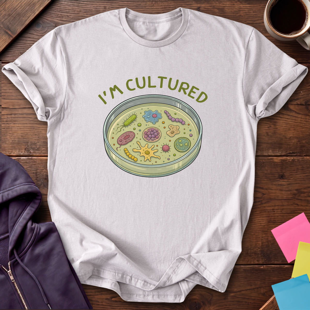 Technically Cultured T-Shirt — Ice Grey