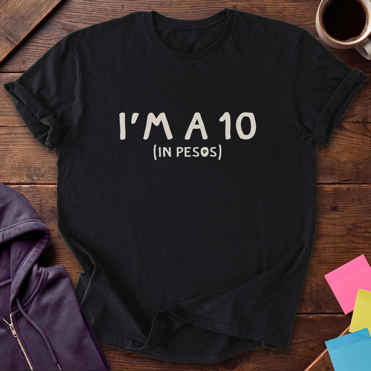 Ten Pesos T-Shirt — Black