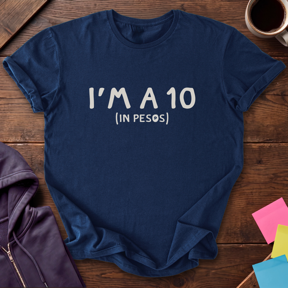 Ten Pesos T-Shirt — Navy
