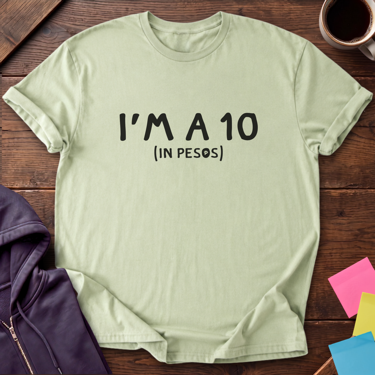 Ten Pesos T-Shirt — Pistachio