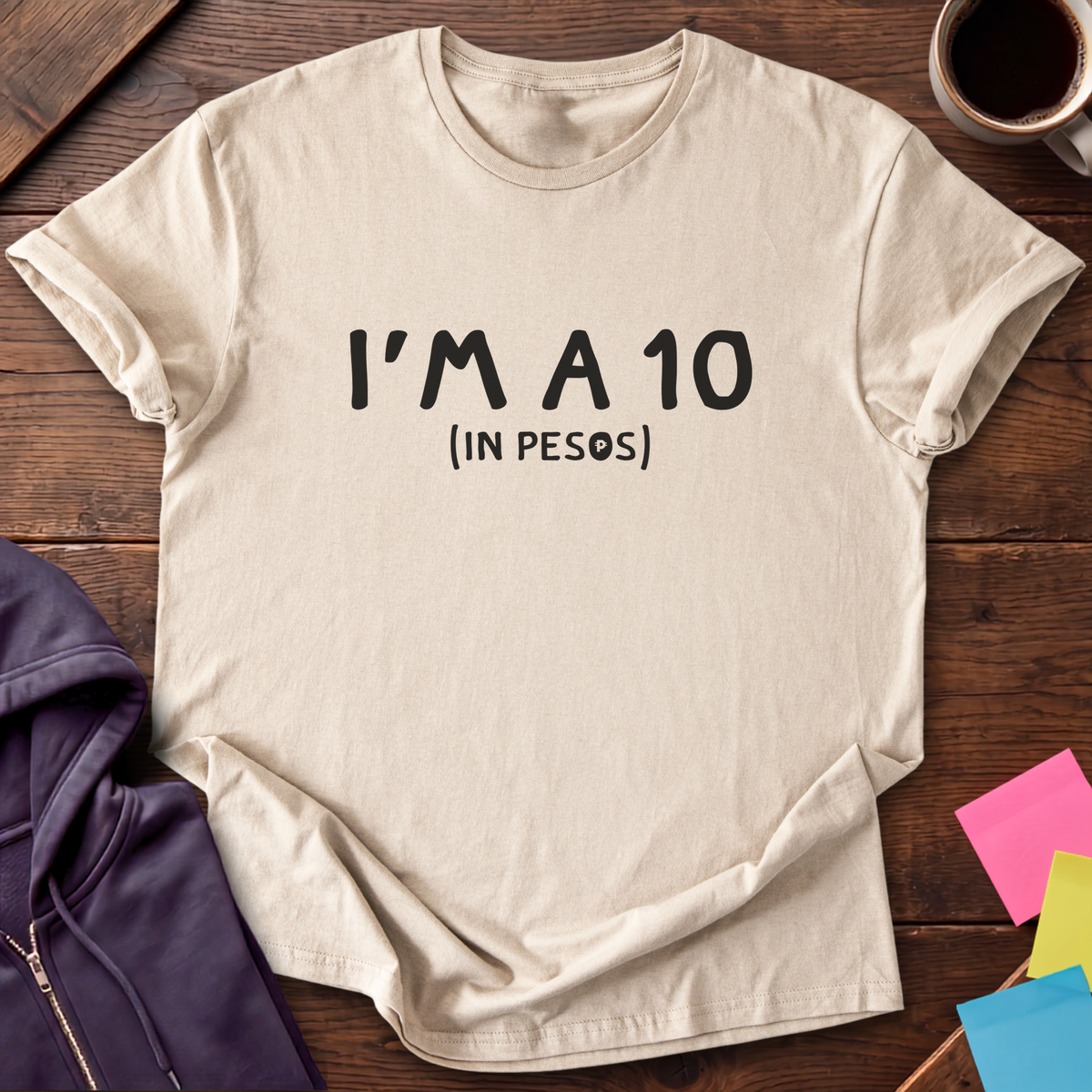 Ten Pesos T-Shirt — Sand