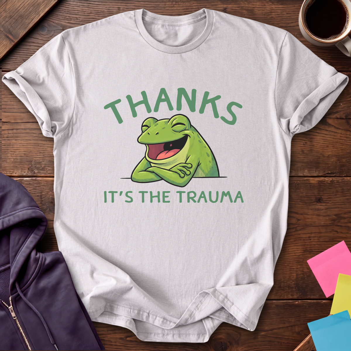 Thanks Trauma T-Shirt — Ice Grey