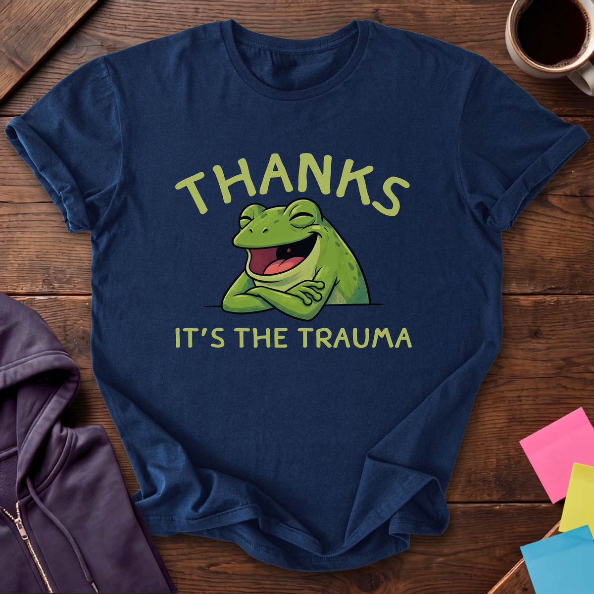 Thanks Trauma T-Shirt — Navy