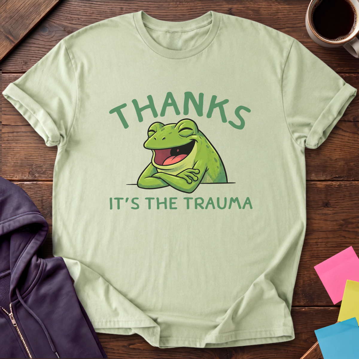 Thanks Trauma T-Shirt — Pistachio