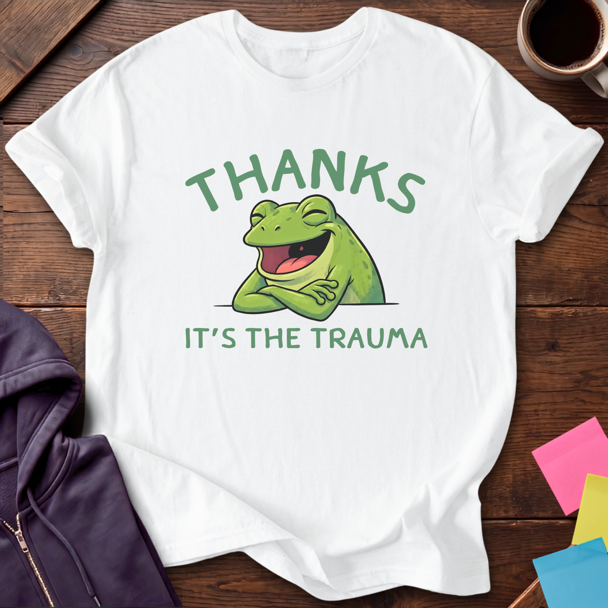 Thanks Trauma T-Shirt — White