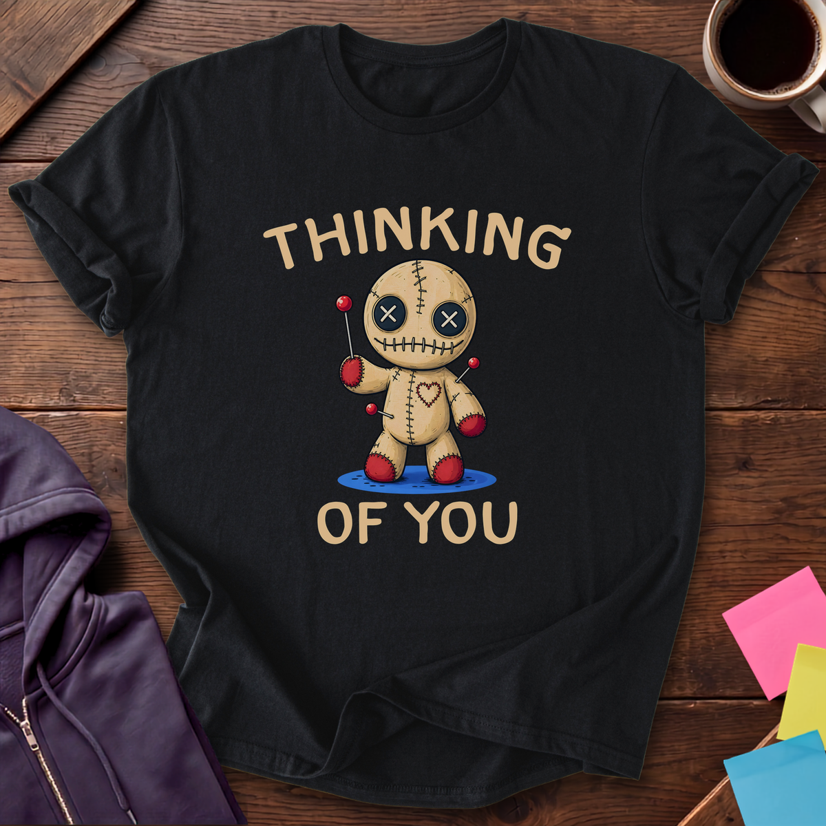 Thinking Of You Doll T-Shirt — Black