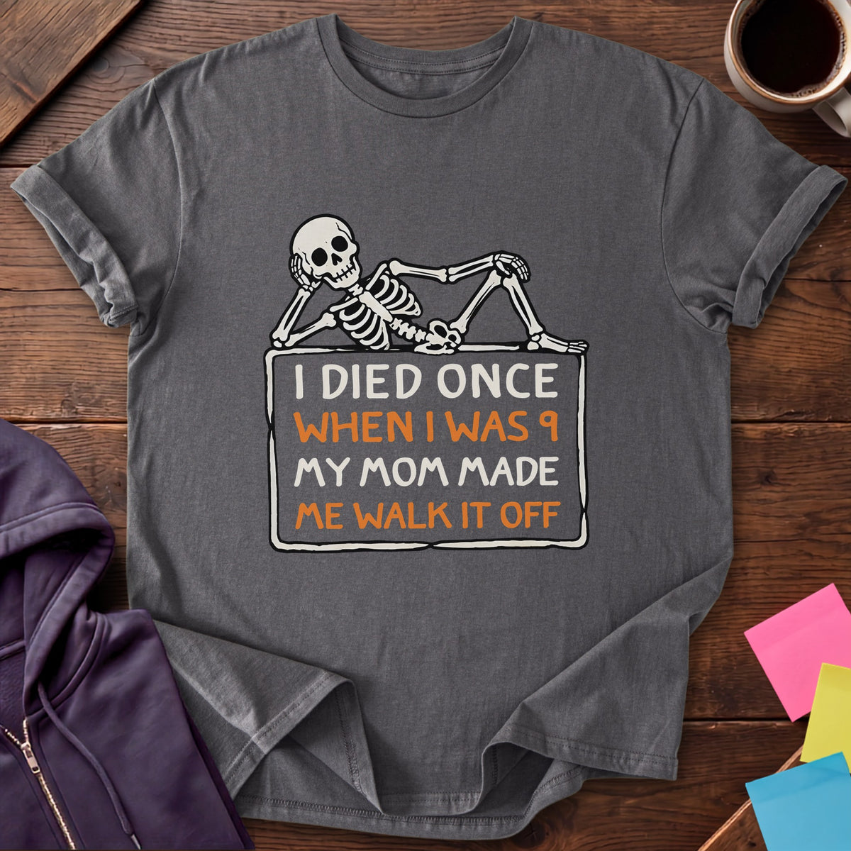 Walk It Off T-Shirt — Charcoal