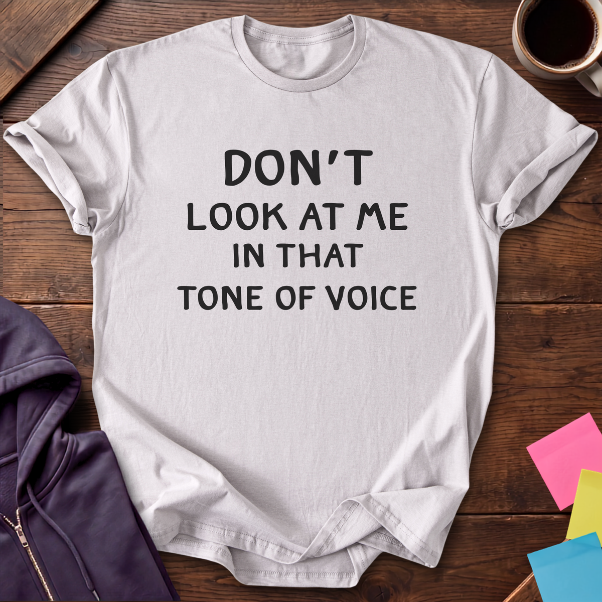 Watch Your Tone T-Shirt — Ice Grey